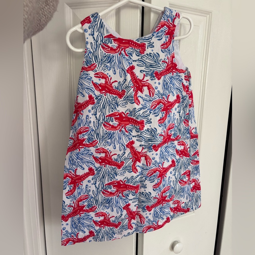Tommy Bahama Red and Blue Lobster Dress